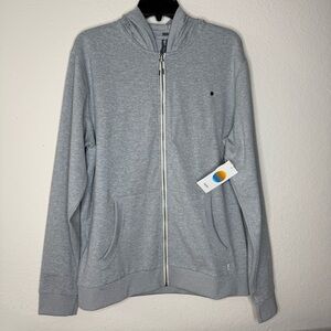 New Vuori Men’s Apparel Coronado Hoodie Light Heather Grey Size Large V243 #Gym